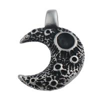 Stainless Steel Pendants 304 Stainless Steel Moon fashion jewelry & Unisex Approx 3.5*5.5mm Sold By PC