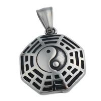 Stainless Steel Pendants, 304 Stainless Steel, fashion jewelry & Unisex, 35.50x24.50mm, Hole:Approx 4.5*8mm, Sold By PC