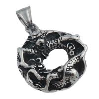 Stainless Steel Pendants, 304 Stainless Steel, fashion jewelry & Unisex, 45x29.50mm, Hole:Approx 5.5*8mm, Sold By PC