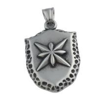 Stainless Steel Pendants, 304 Stainless Steel, fashion jewelry & Unisex, 48.50x28mm, Hole:Approx 5*7mm, Sold By PC