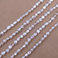 Cultured Baroque Freshwater Pearl Beads DIY white Length about 6-8mm Approx Sold Per Approx 38 cm Strand