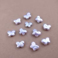 Natural Freshwater Pearl Loose Beads, Butterfly, DIY, white, 10x13mm, Sold By PC