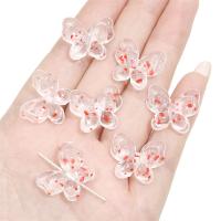 Transparent Acrylic Beads, Butterfly, DIY, more colors for choice, 21x17mm, Hole:Approx 1mm, 20PCs/Bag, Sold By Bag