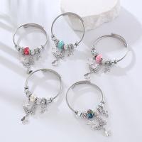 European Bracelet Zinc Alloy fashion jewelry & for woman & with rhinestone nickel lead & cadmium free Inner Approx 60mm Sold By PC