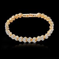 Zinc Alloy Bracelet fashion jewelry & micro pave cubic zirconia nickel lead & cadmium free Sold By PC