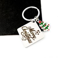 Titanium Steel Key Clasp Christmas Design & fashion jewelry nickel lead & cadmium free Ring mm Sold By PC