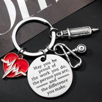 Stainless Steel Key Clasp 304 Stainless Steel fashion jewelry nickel lead & cadmium free Key ring mm Sold By PC