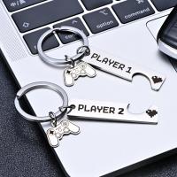 Stainless Steel Key Clasp, 304 Stainless Steel, fashion jewelry, more colors for choice, nickel, lead & cadmium free, Key ring size:30mm,Pendant size:12x50mm, Sold By Pair