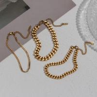 304 Stainless Steel Bracelet 18K gold plated fashion jewelry & for woman golden Length Approx 18 cm Sold By PC
