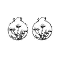 Tibetan Style Drop Earrings, silver color plated, fashion jewelry & for woman & hollow, nickel, lead & cadmium free, 32x29mm, Sold By Pair