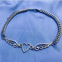 Zinc Alloy Bracelet silver color plated fashion jewelry & Unisex nickel lead & cadmium free Length Approx 18 cm Sold By PC