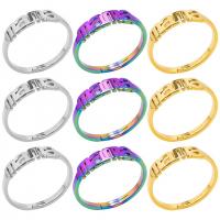 Stainless Steel Finger Ring 304 Stainless Steel Vacuum Ion Plating fashion jewelry & Unisex US Ring Sold By PC