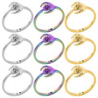 Stainless Steel Finger Ring, 304 Stainless Steel, Vacuum Ion Plating, fashion jewelry & Unisex, more colors for choice, US Ring Size:8, Sold By PC