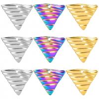 Stainless Steel Pendants, 304 Stainless Steel, Triangle, Vacuum Ion Plating, DIY, more colors for choice, 19x17mm, Sold By PC