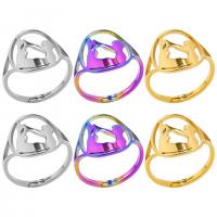 Stainless Steel Finger Ring, 304 Stainless Steel, Vacuum Ion Plating, fashion jewelry & Unisex & hollow, more colors for choice, US Ring Size:8, Sold By PC