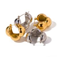 Stainless Steel Lever Zpět náušnice, 304 Stainless Steel, módní šperky & pro ženy, více barev na výběr, Prodáno By Pair