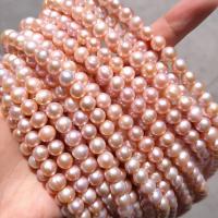 Cultured Round Freshwater Pearl Beads DIY Length about 7mm Sold Per Approx 38 cm Strand