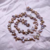 Perles nacres baroques de culture d'eau douce , perle d'eau douce cultivée, DIY, couleurs mélangées, Length about 4-5mm, Vendu par Environ 38 cm brin