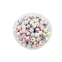 Plastic Beads Round DIY 8mm Sold By Bag
