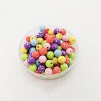 Spacer Beads Jewelry, Plastic, Round, DIY, more colors for choice, 8mm, Sold By Bag
