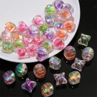 Prozirni akril perle, možete DIY, više boja za izbor, 14x14mm, Rupa:Približno 3mm, 4računala/Torba, Prodano By Torba