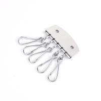 Iron Key Clasp multifunctional & DIY nickel lead & cadmium free Sold By PC