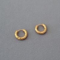 Brass Leverback Earring Donut plated fashion jewelry & for woman nickel lead & cadmium free 16mm Sold By Pair