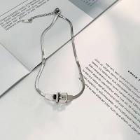 Mode Collier Choker, Acier titane, avec 5cm chaînes de rallonge, bijoux de mode & pour femme, couleur originale, Longueur:Environ 32 cm, Vendu par PC