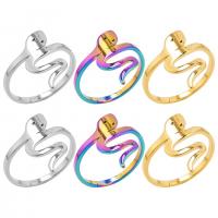 Stainless Steel Finger Ring 304 Stainless Steel Snake Vacuum Ion Plating fashion jewelry & Unisex US Ring Sold By PC