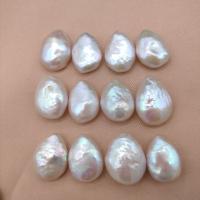 Natural Freshwater Pearl Loose Beads, Teardrop, DIY, white, 11x16mm, Sold By PC