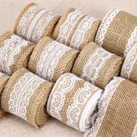 Burlap Ribbon, Linen, DIY & different size for choice, more colors for choice, Sold By Spool