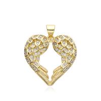 Cubic Zircon Micro Pave Brass Necklace with 5CM extender chain plated & micro pave cubic zirconia & for woman golden Length Approx 45 cm Sold By PC