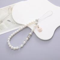 Mobile Phone Lanyard, Acrylic, with Plastic Pearl, fashion jewelry, more colors for choice, Sold By PC