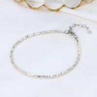 Sterling Silver Βραχιόλια, 925 ασημένιο ασήμι, με 3cm επεκτατικού αλυσίδας, κοσμήματα μόδας & για τη γυναίκα, νικέλιο, μόλυβδο και κάδμιο ελεύθεροι, Μήκος Περίπου 15.5 cm, Sold Με PC