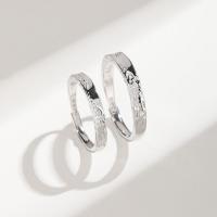 Solidny srebrny pierścień, 925 Srebro, Regulowane & biżuteria moda & różne style do wyboru, bez zawartości niklu, ołowiu i kadmu, Ring Size:21mm,2mm, sprzedane przez PC