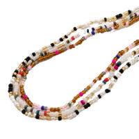 Body Chain Smycken, Seedbead, tre lager & mode smycken & för kvinna, nickel, bly och kadmium gratis, Såld Per Ca 30 inch Strand