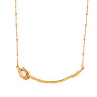 Titan stål halsband, med Freshwater Pearl, med 1.97inch extender kedja, mode smycken & för kvinna, fler färger för val, 62mm, Längd Ca 15.75 inch, Säljs av PC