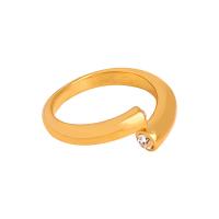 Titan Edelstahl Ringe, Titanstahl, mit Tschechisch, Modeschmuck & für Frau, keine, ring width 4mm, verkauft von PC