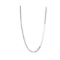 Titanium Steel Necklace, with 1.97inch extender chain, handmade, fashion jewelry & for woman, Length:Approx 16.54 Inch, Sold By PC