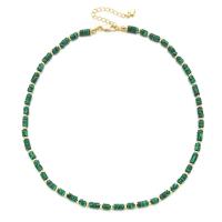 Natural Gemstone Necklace Natural Stone with Zinc Alloy with 5cm extender chain gold color plated fashion jewelry & for woman Length Approx 45 cm Sold By PC