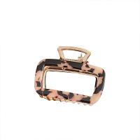 Hair Claw Clips Zinc Alloy with Acetate gold color plated Korean style & for woman nickel lead & cadmium free Sold By PC