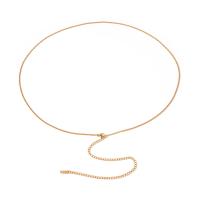 Body Chain Jewelry 304 Stainless Steel plated fashion jewelry golden Length 65 cm Sold By PC