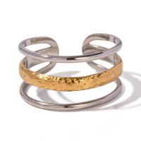 Edelstahl Ringe, 304 Edelstahl, rund, plattiert, Modeschmuck, Silberfarbe, Ring inner diameter:18mm, verkauft von PC