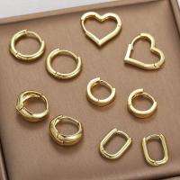 Cink Alloy Naušnice, 5 komada & modni nakit & za žene, zlato, nikal, olovo i kadmij besplatno, Prodano By Set