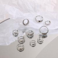 Zinklegierung Ohrringe, mit Kunststoff Perlen, 5 Stück & Modeschmuck & verschiedene Stile für Wahl & für Frau, keine, frei von Nickel, Blei & Kadmium, verkauft von setzen