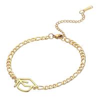 Stainless Steel Jewelry Bracelet, 304 Stainless Steel, with 5CM extender chain, plated, Unisex, more colors for choice, Length:Approx 17 cm, Sold By PC