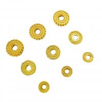 Spacer Beads Jewelry Zinc Alloy plated DIY golden Sold By PC