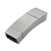 Edelstahl Magnetverschluss, 304 Edelstahl, DIY, originale Farbe, 33.50x10mm, Bohrung:ca. 8x4mm, 10PCs/Menge, verkauft von Menge