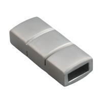 Edelstahl Magnetverschluss, 304 Edelstahl, DIY, originale Farbe, 21.50x9mm, Bohrung:ca. 6.5x2.5mm, 10PCs/Menge, verkauft von Menge
