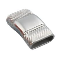Edelstahl Magnetverschluss, 304 Edelstahl, DIY, originale Farbe, 25x14.50mm, Bohrung:ca. 12x4.5mm, 10PCs/Menge, verkauft von Menge